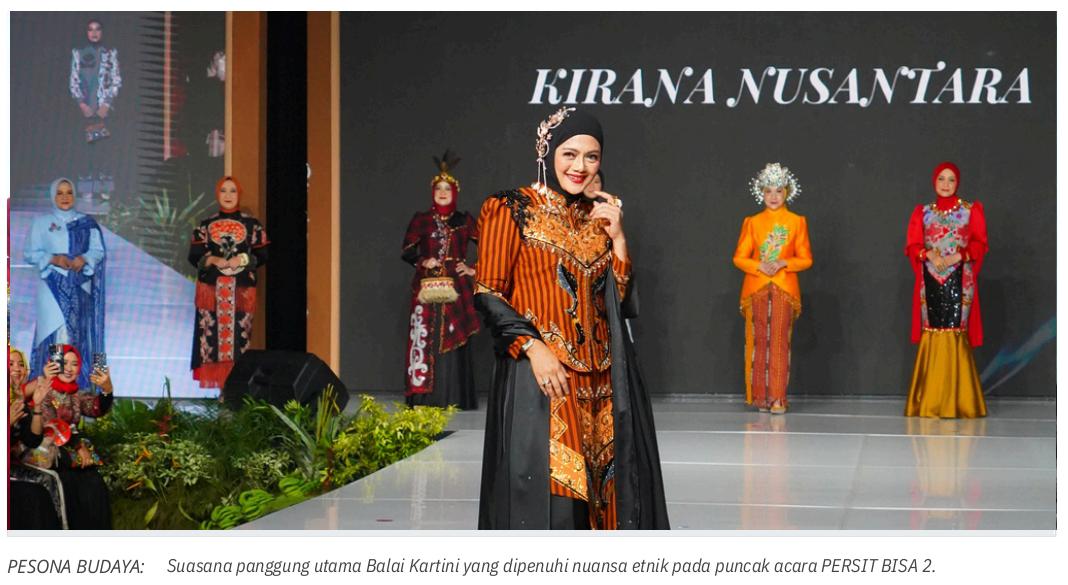 Keanggunan Wastra Nusantara:Puncak Kemeriahan Hari Ketiga Event “PERSIT BISA 2” di Balai Kartini